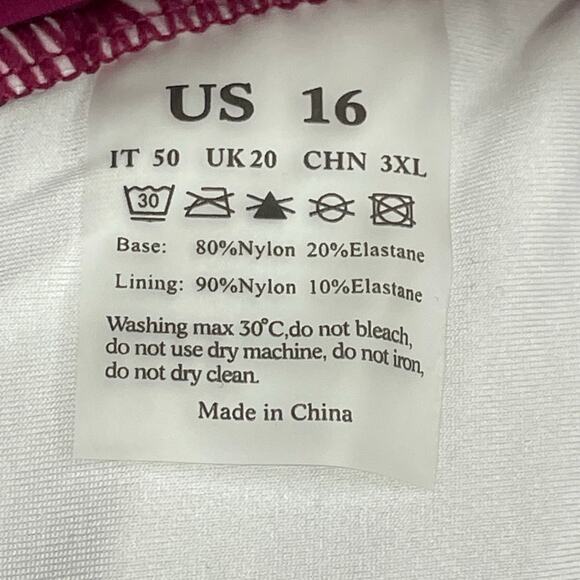 Hilor Women’s One Piece Swimsuit With Ruffle & Tummy Control Size 16 NWT - Picture 5 of 9